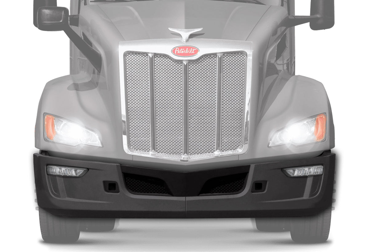 Complete Front Bumper with Fog Hole 9 Pcs 2022+ Peterbilt 579