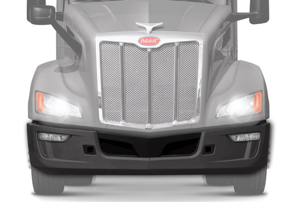 Complete Front Bumper with Fog Hole 9 Pcs 2022+ Peterbilt 579