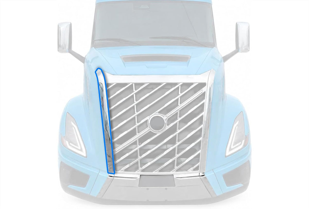 Trim Moulding Chrome fit Front Grille Passenger 2025 2026 Volvo VNL