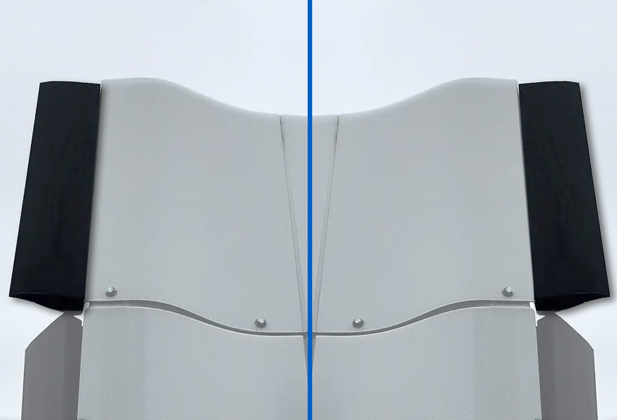 Top Wind Fairing Cab Extenders with Trim Moldings Set International LT625