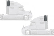 Upper Wind Cab Cabin Fairing w/Brackets Set 2018-2024 Volvo VNL