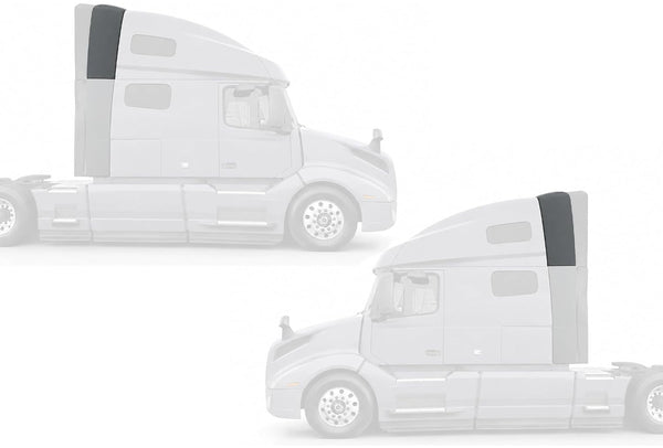 Upper Wind Cab Cabin Fairing w/Brackets Set 2018-2024 Volvo VNL