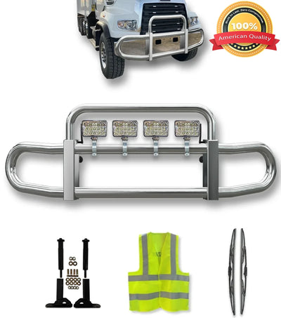 Front Steel Grille Deer Guard Herd 200 2012-2025 Freightliner FL 114SD SBA