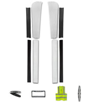 Top and Bottom Cabin Fairings w/ Stripe Narrow Version Set 2008-2017 Freightliner Cascadia