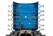 Top Lower Wind Cab Fairing Support Brackets 1R 2R Set Passenger 2018-2024 Volvo VNL