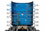 Top Upper & Lower Wind Cab Fairing Support Brackets 1L 2L Set Driver 2018-2024 Volvo VNL