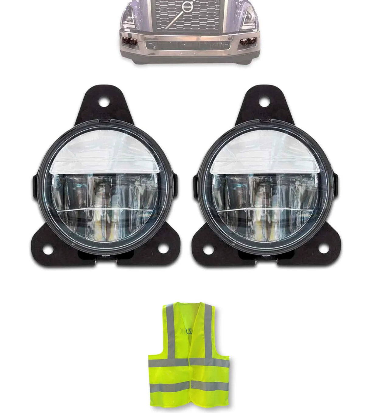 LED Fog Light Lamp and Driving Lamp 2 Pcs Set 2018+ Volvo VNL