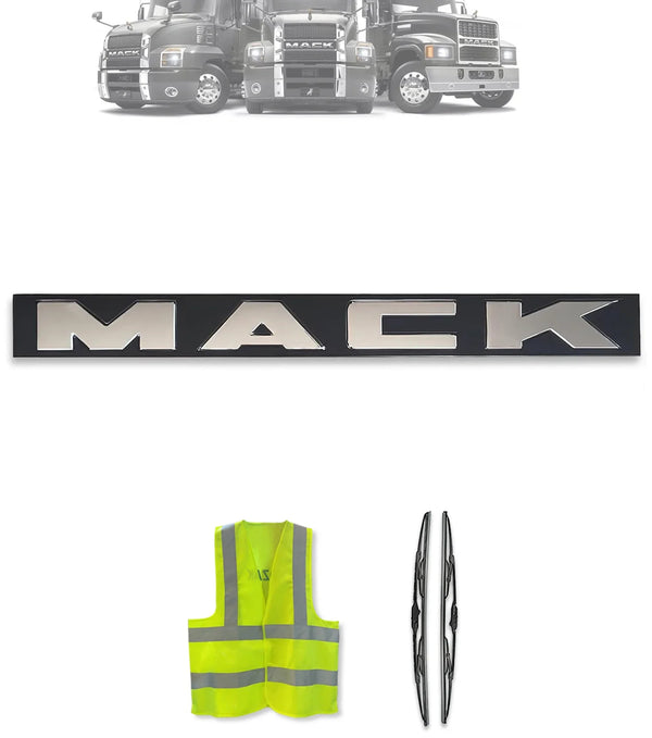 Hood Emblem Front Mack Plastic Chrome Logo