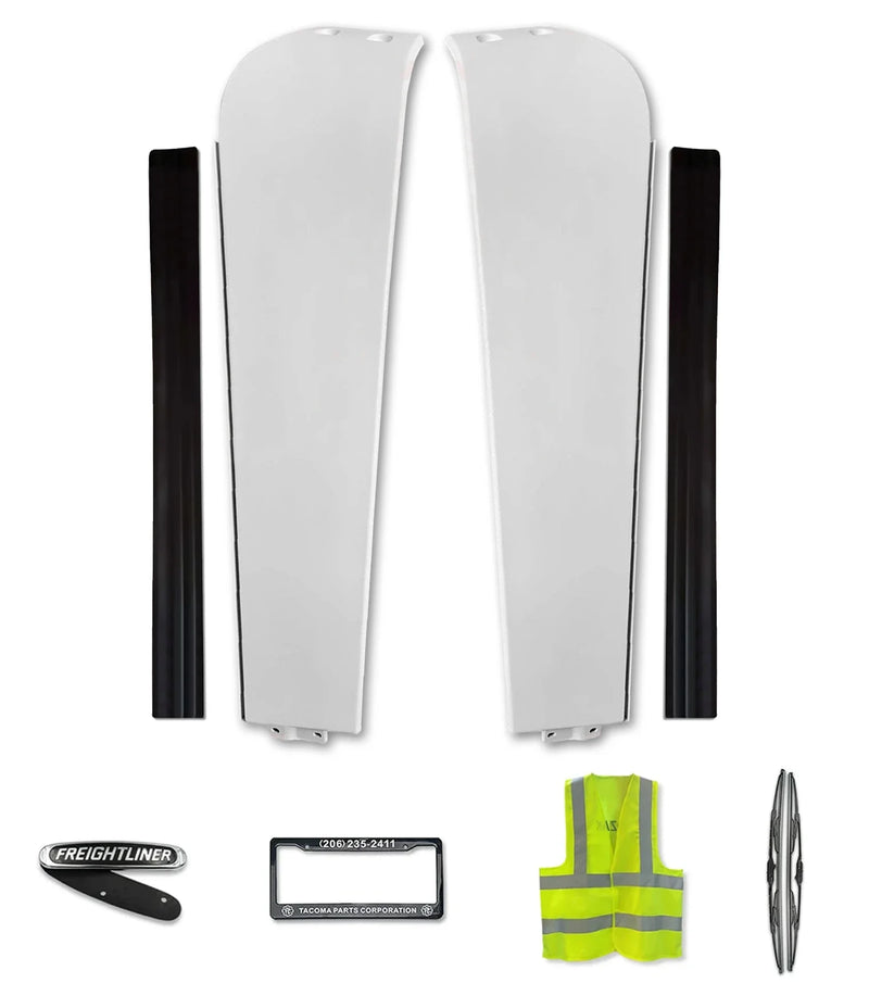 Top Cabin Wing Fairings w/ Stripe Narrow Version Set 2008-2017 Freightliner Cascadia