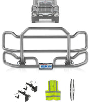 Front Grey Grille Guard Large Peterbilt 384