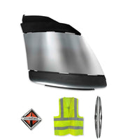 Bumper Corner Plastic with Chrome Trim Passenger 2008-2015 International Prostar