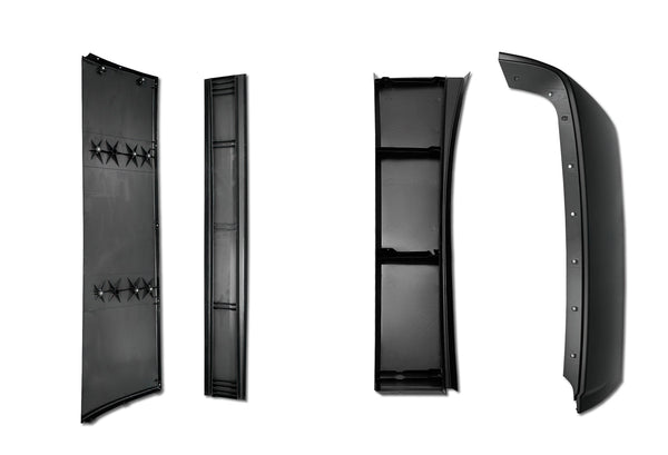 Lower and Upper Behind Cab Fairings With Extensions and Brackets Set 2004-2017 Volvo VNL