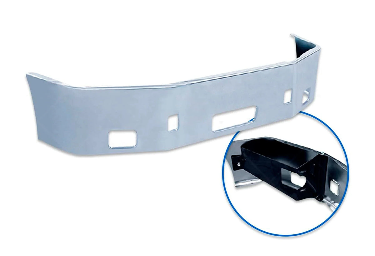 Bumper 16" With Fog Hole Chrome 2006-2012 Peterbilt 386