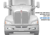 Fog Light Bezel Chrome with Built-in Light Strip Driver Kenworth T660