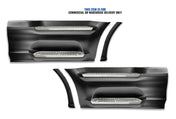 Front Step Side Panels w/Brackets, Upper & Lower Metal Steps, Extensions Set 2022+ Peterbilt 579