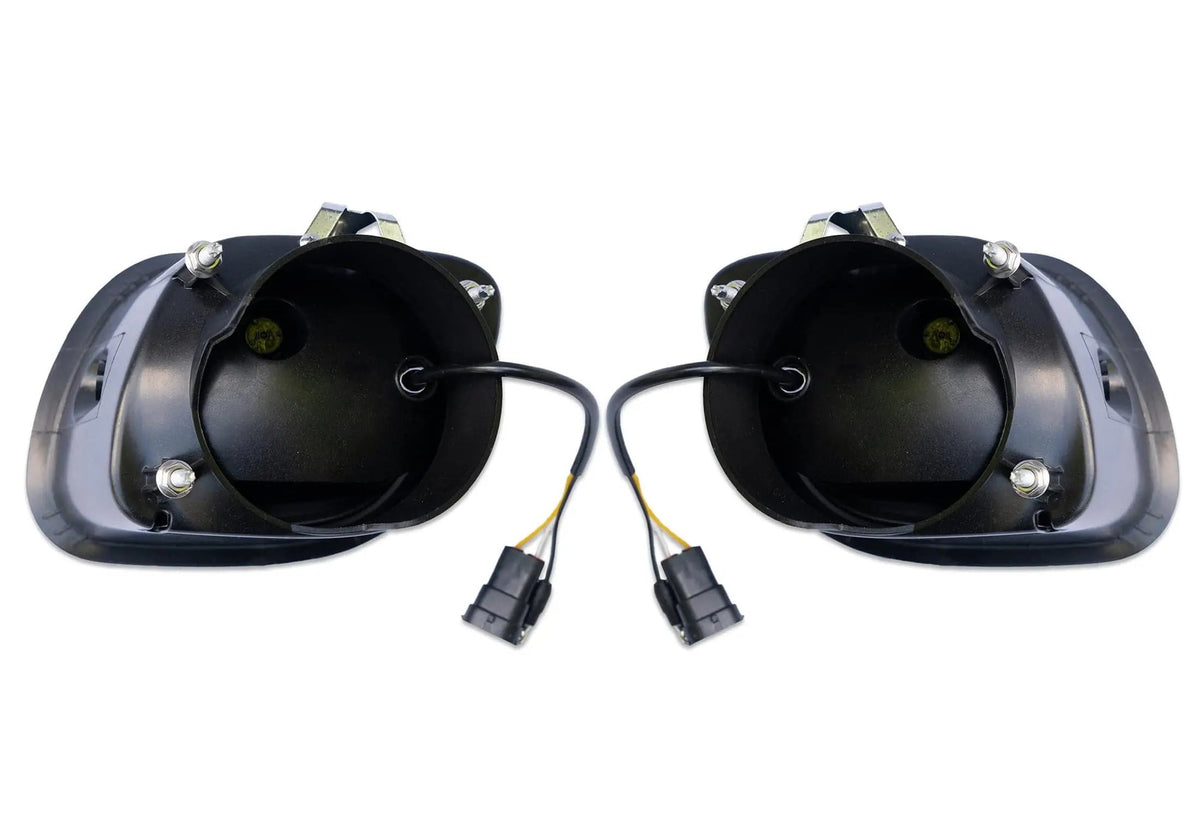 Full LED Projector Fog Lights Black Pair Freightliner Cascadia 2008-2017 - 