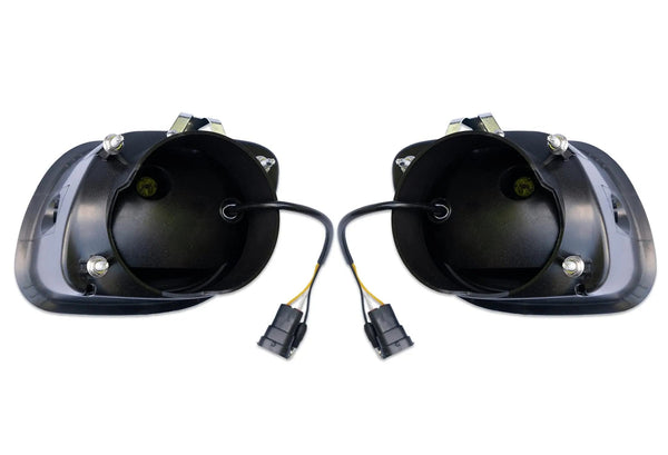 Full LED Projector Fog Lights Black Pair Freightliner Cascadia 2008-2017 - 