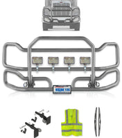 Front Grey Grille Guard Large Peterbilt 384