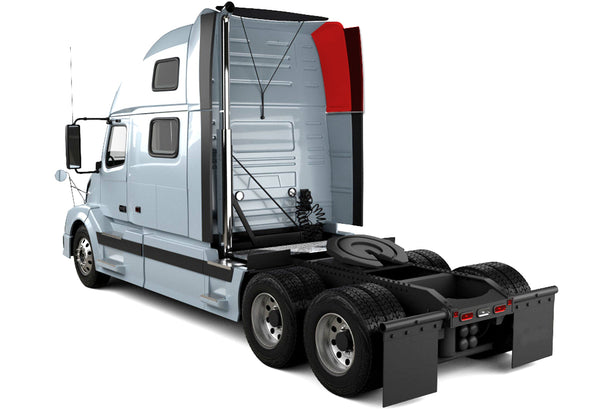 Top Upper Behind Cab Cabin Wind Fairing with Extension Passenger 2004-2017 Volvo VNL