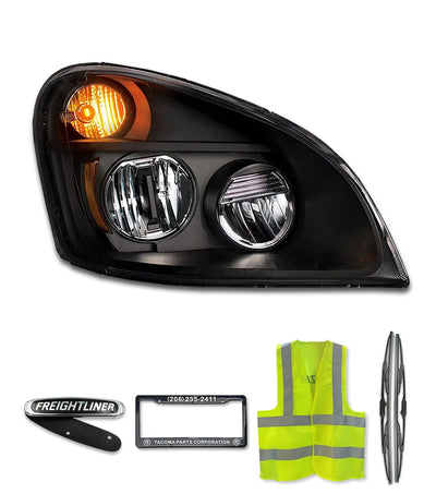 Headlight LED Black Passenger 2008-2017 Freightliner Cascadia 125 113