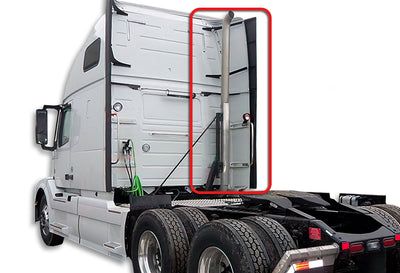 Lower and Upper Behind Cab Fairings With Extensions and Brackets Passenger 2004-2017 Volvo VNL