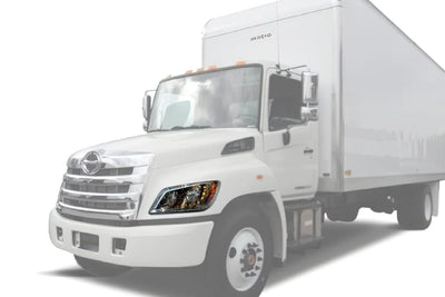 Headlights LED 12V Black Set 2014-2016 Hino