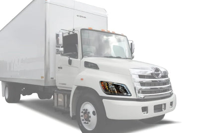 Headlight LED 12V Black Passenger 2014-2016 Hino