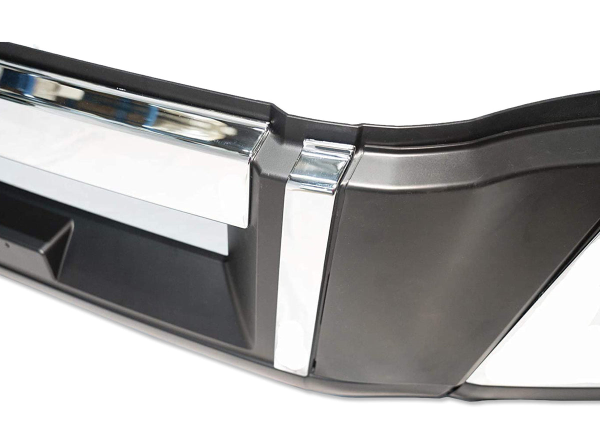 Bumper Set with Fog Holes with Chrome Trim and Brackets 2018+ Volvo VNL VNR