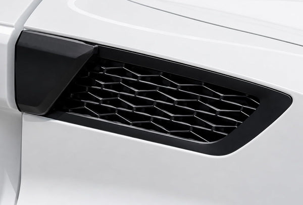 Long Air Intake Bezel Assembly w/Black Covers Set 2025 2026 Freightliner Cascadia