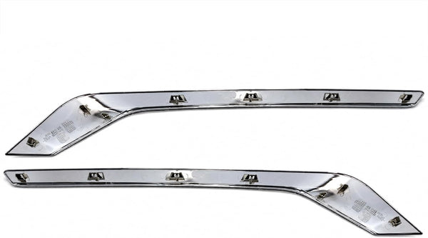 Chrome Hood Air Intake Bezels Set 2022+ Peterbilt 579