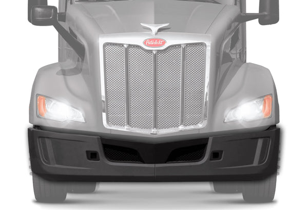 Complete Front Bumper w/o Fog Hole 9 Pcs 2022+ Peterbilt 579