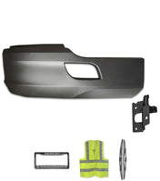 Bumper Extension Corner Plastic Black Passenger Kenworth T680
