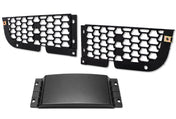 Front Bumper Upper Trim Mesh Grilles with Radar Cover Set 2018-2024 Freightliner Cascadia