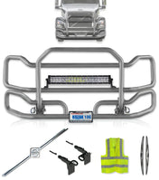 Front Gray Grille Guard Large 2004-2017 Volvo VNL