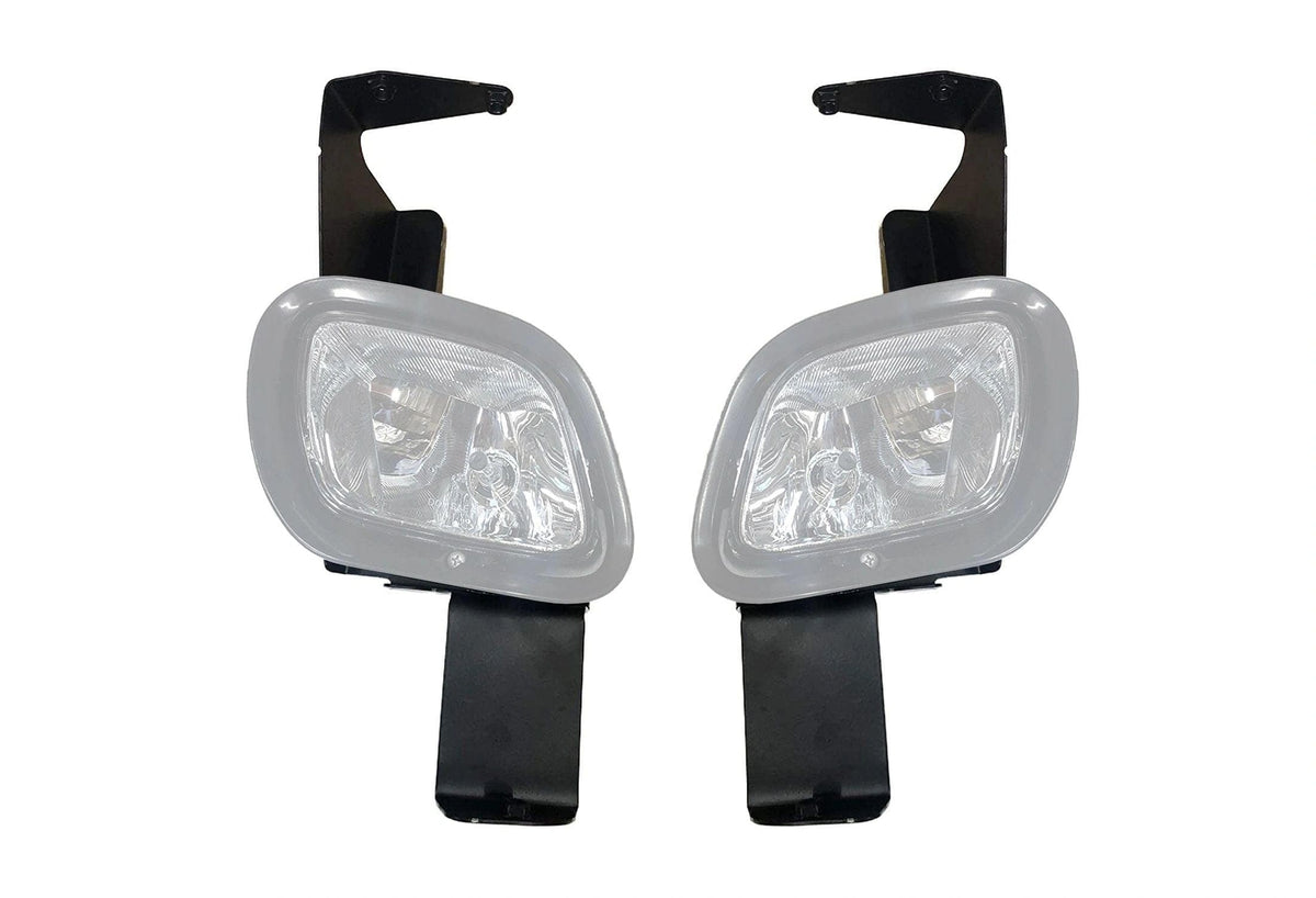 KOZAK Fog Light Mounting Brackets (Left and Right) Pair for Freightliner Cascadia 2008-2016 Plus Freightliner Logo and KOZAK Vest