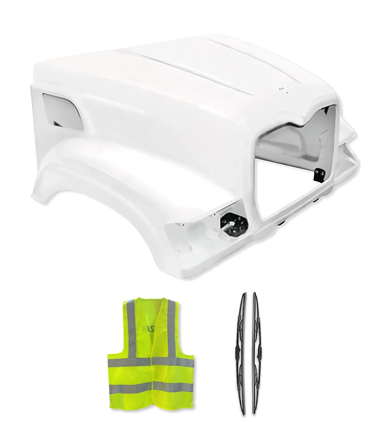 Hood Shell Fiberglass 2002-2007 Mack CV713 Granite