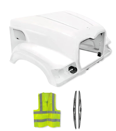 Hood Shell Fiberglass 2002-2007 Mack CV713 Granite