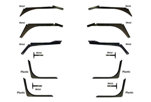 Lower and Upper Behind Cab Fairings With Extensions and Brackets Set 2004-2017 Volvo VNL