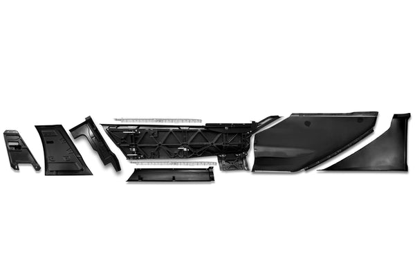Fairing Panels w/ 2x Steps Full Complete Set fits Passenger 2022+ Kenworth T680 Next Gen