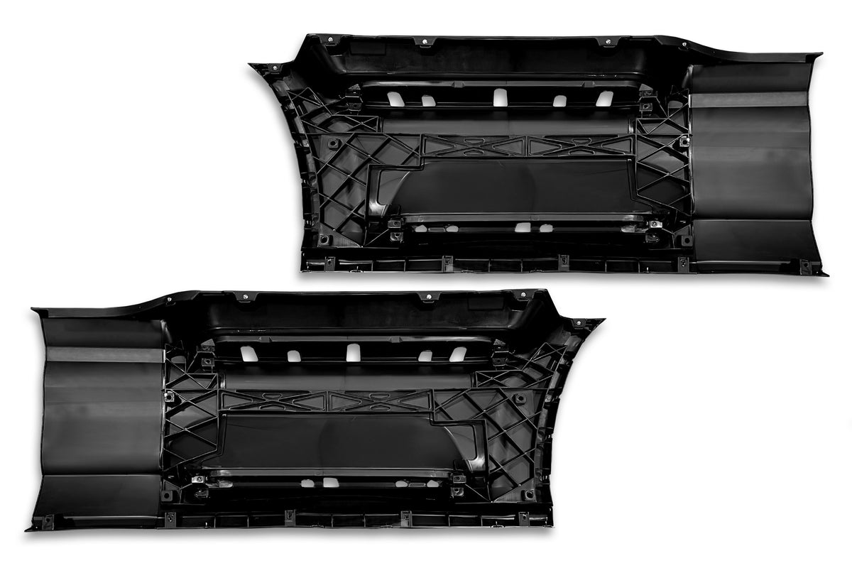 Front Step Side Panels w/Brackets, Upper & Lower Metal Steps Set 2022+ Peterbilt 579