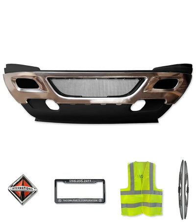 Bumper Center Plastic with Steel Trim 2008-2015 International Prostar