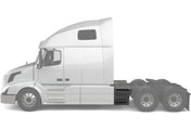 Rear Step Side Fairing Panel Driver 29" 2004-2017 Volvo VNL