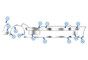 Chrome Trim Set Driver 2004-2017 Volvo VNL