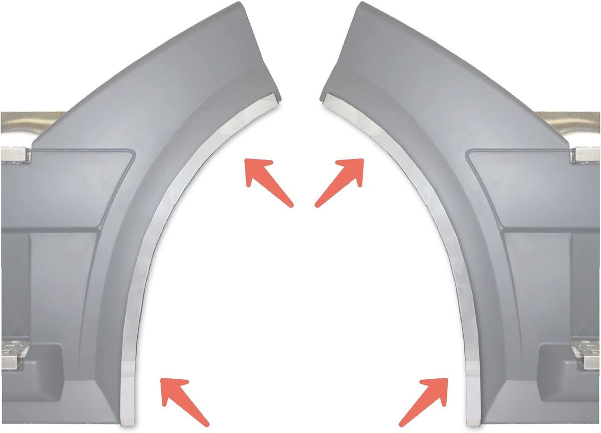 Accent Trims Fit Side Panel Stainless Steel 2004-2017 Volvo VNL