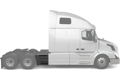 Rear Step Side Fairing Pane with steps Passenger 37" 2004-2017 Volvo VNL