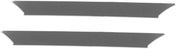 Front Panel Stripe Chrome Trims Top Kick Set (9RL) 2004-2017 Volvo VNL