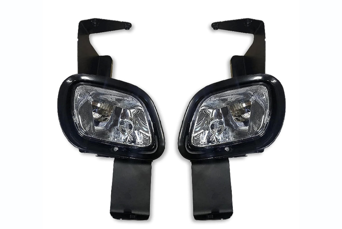 Fog Lights Lamps Assembly with Mounting Brackets Set 2008-2017 Freightliner Cascadia 125 113