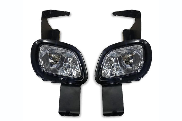 Fog Lights Lamps Assembly with Mounting Brackets Set 2008-2017 Freightliner Cascadia 125 113