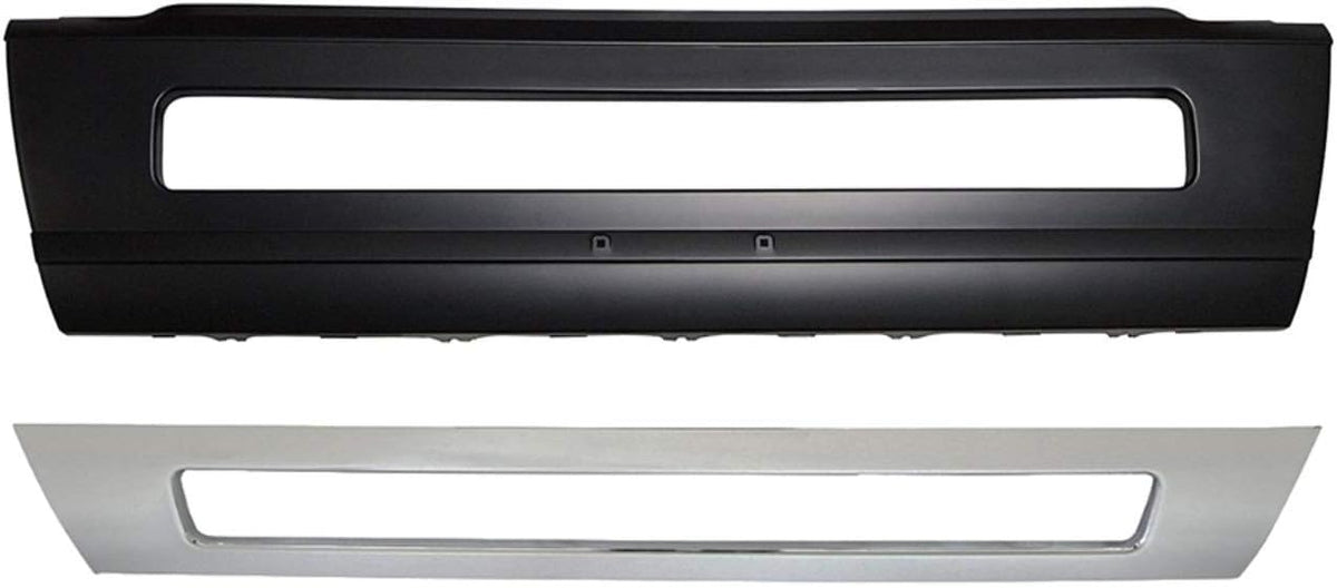 Bumper Plastic No Fog Hole and Chrome Trim Set 2016-2017 Volvo VNL