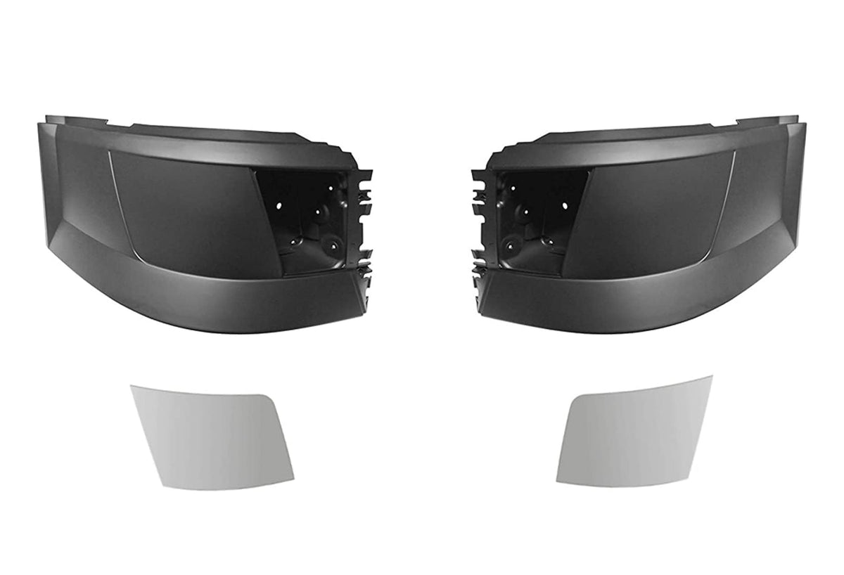 Bumper Plastic with Fog Hole and Chrome Trim Set 2004-2015 Volvo VNL